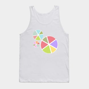 Colorful Rainbow Wheels Tank Top